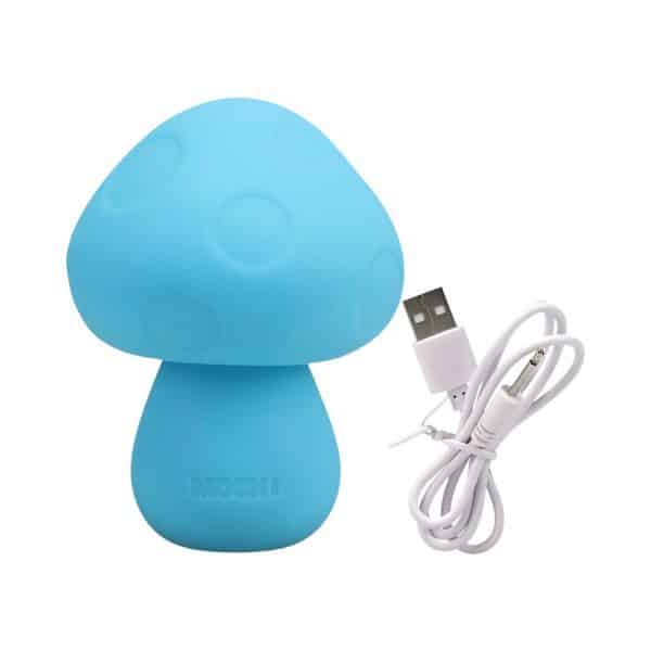Mochi Mushroom Rechargeable Silicone Vibe Teal - Image 6