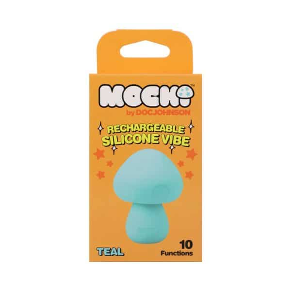 Mochi Mushroom Rechargeable Silicone Vibe Teal - Image 7