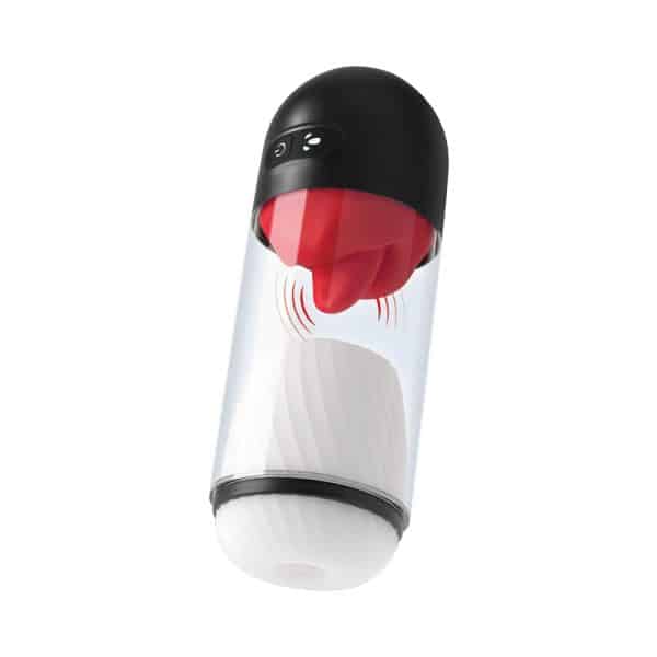 Delite Masturbator with Tongue Action White - Image 2