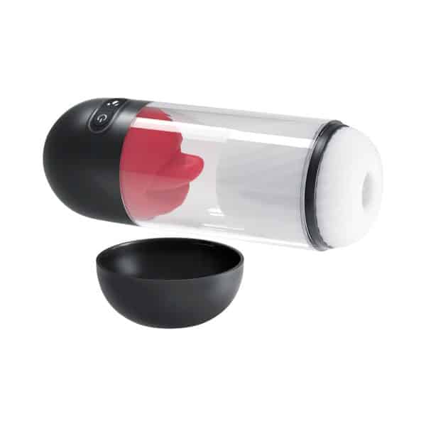 Delite Masturbator with Tongue Action White - Image 5