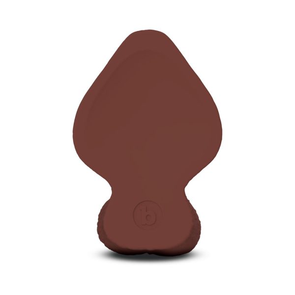 b-Vibe Slipskin Realistic Silicone Dildo 7 in. Girthy Brown - Image 5