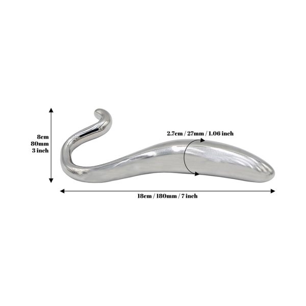 Rouge Stainless Steel Hollow Curved Wand In Case - Image 4
