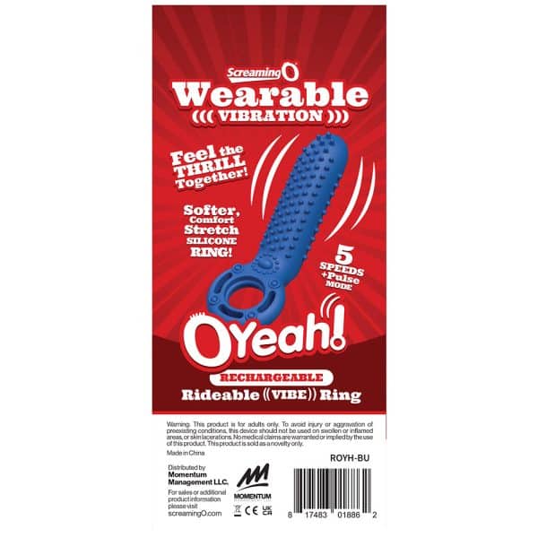 Screaming O Rechargeable O Yeah Silicone Blue - Image 7