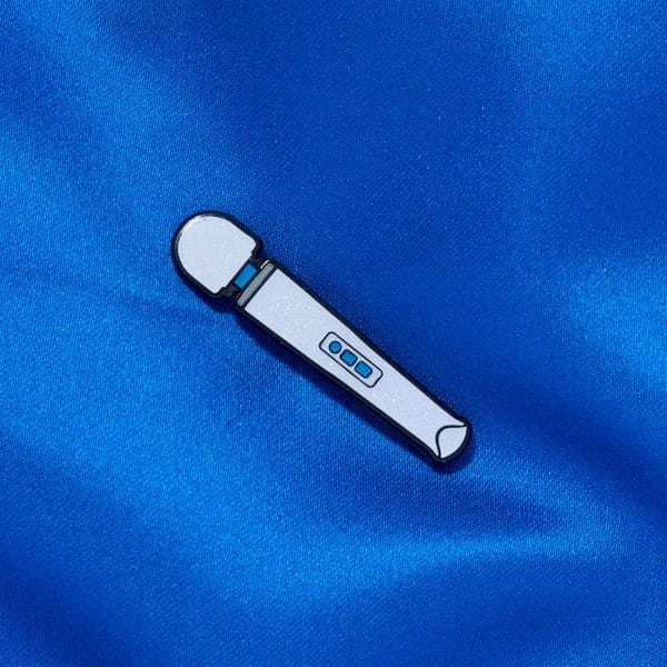 Magic Wand Rechargeable Enamel Pin - Image 4