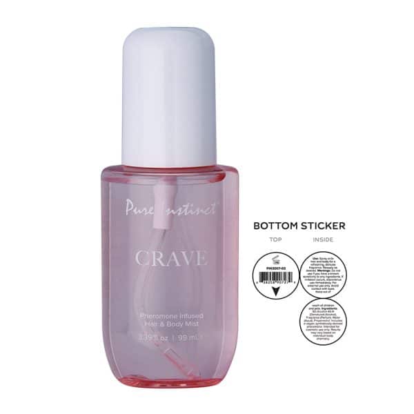 Pure Instinct Pheromone Hair & Body Mist Crave 3.35 oz. - Image 3