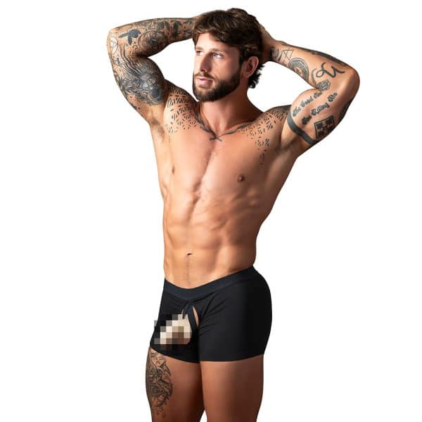 Male Power Open Ended Moon Short Black S/M - Image 3
