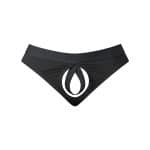 Male Power Open Ended Thong Open Black L/XL