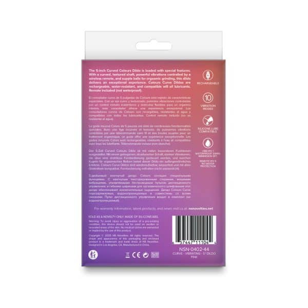Colours Curve Vibrating 5 in. Dildo Pink - Image 4