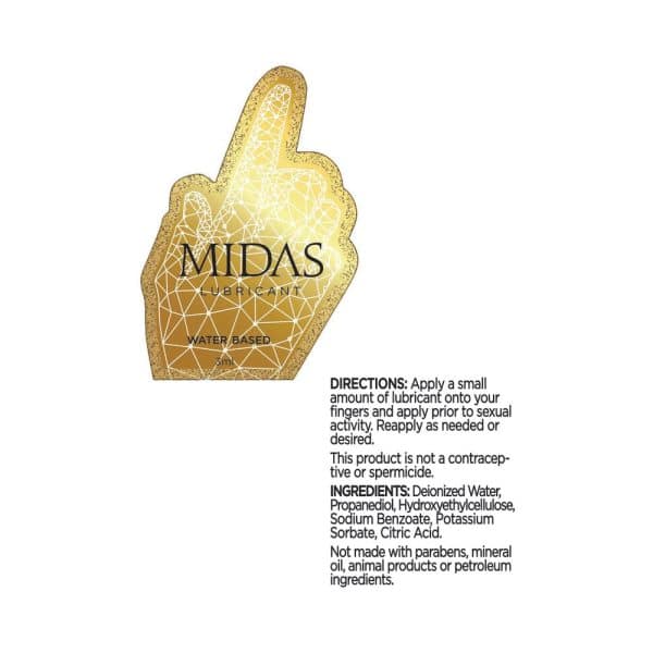 Midas Waterbased Lube 3 ml Pouch - Image 3