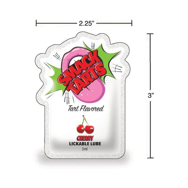 Smack Tarts Lickable Lube Sour Cherry 3 ml Pouch - Image 3