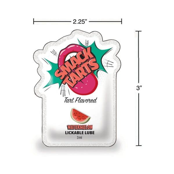 Smack Tarts Lickable Lube Sour Watermelon 3 ml Pouch - Image 2