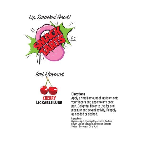Smack Tarts Lickable Lube Sour Cherry 2 oz. - Image 2