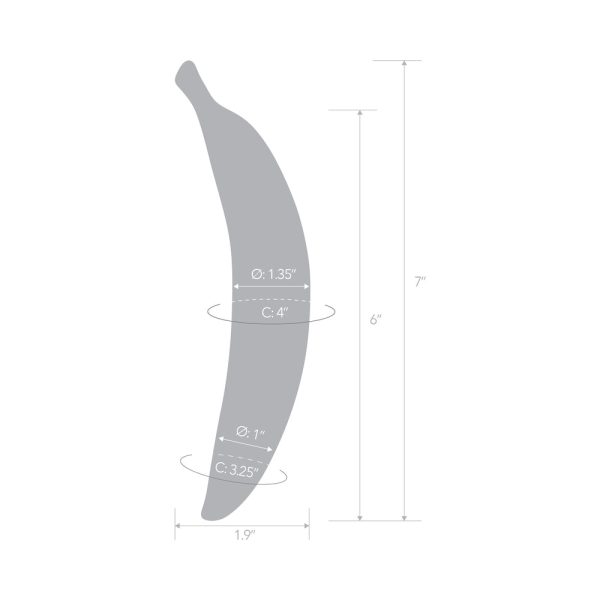 Glas Banana Joy 7 in. Glass Dildo - Image 6