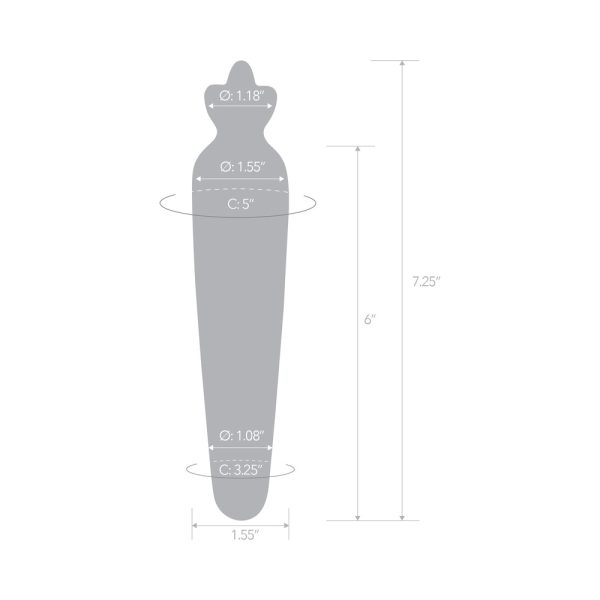 Glas Bunny''s Secret 7.25 in. Glass Dildo - Image 6