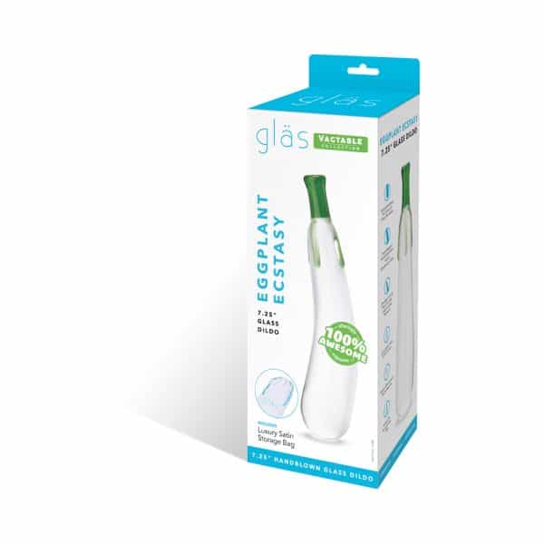 Glas Eggplant Ecstasy 7.25 in. Glass Dildo - Image 8