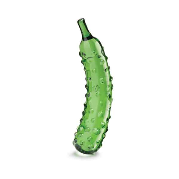 Glas Caressing Cucumber 8.25 in. Glass Dildo - Image 2