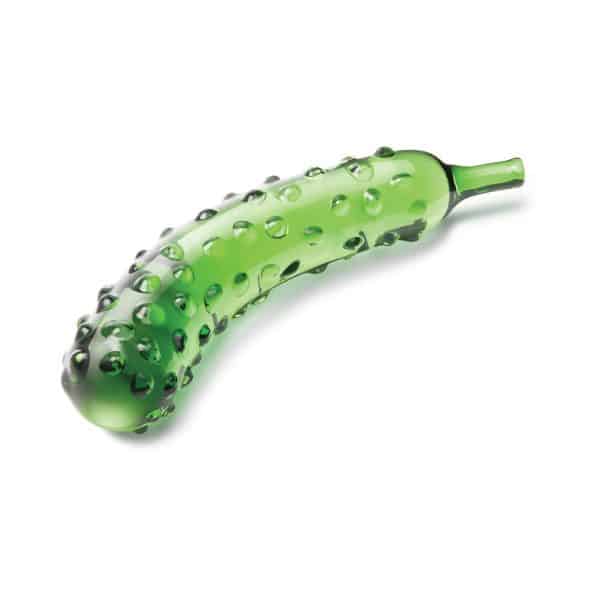 Glas Caressing Cucumber 8.25 in. Glass Dildo - Image 3