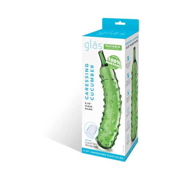 Glas Caressing Cucumber 8.25 in. Glass Dildo - Image 8