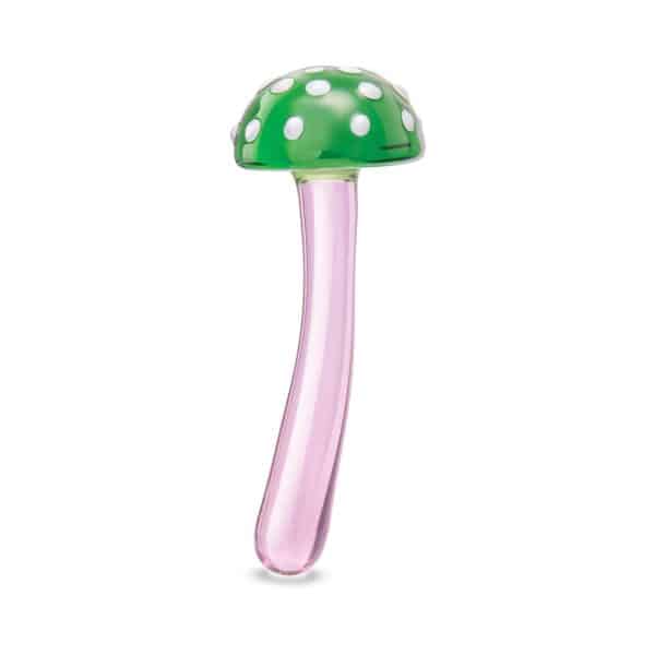 Glas Magic Mushroom Dildo 7.5 in. Glass Dildo - Image 2