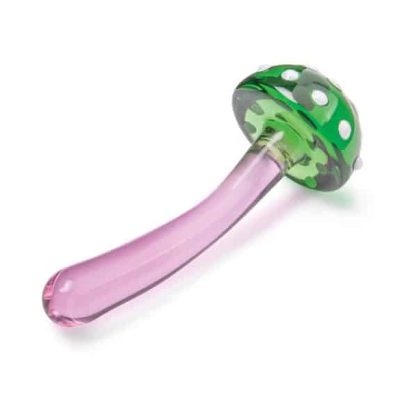 Glas Magic Mushroom Dildo 7.5 in. Glass Dildo - Image 3