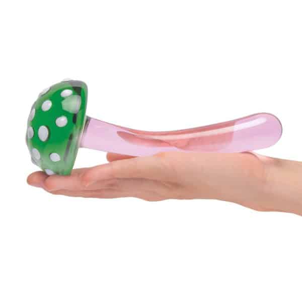 Glas Magic Mushroom Dildo 7.5 in. Glass Dildo - Image 5