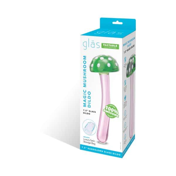 Glas Magic Mushroom Dildo 7.5 in. Glass Dildo - Image 8