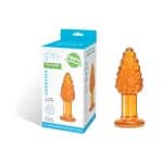 Glas Cornstar 4 in. Glass Butt Plug