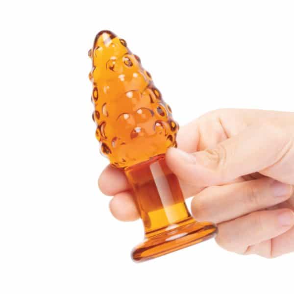 Glas Cornstar 4 in. Glass Butt Plug - Image 4
