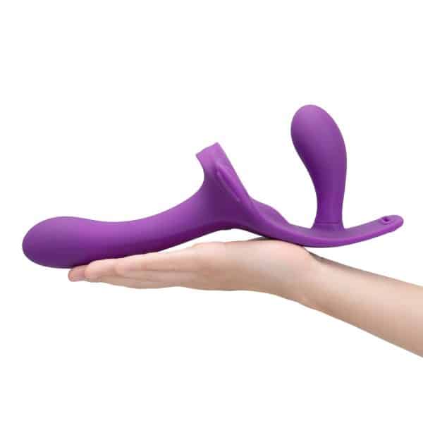 Together Lock-In Dual-Ended Vibrating Strap-on & Harness Set - Image 9