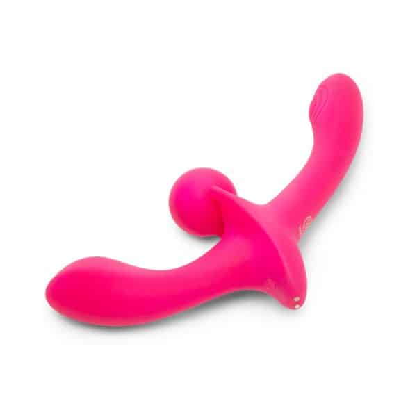 Together Double Tap Dual-Ended Vibrating Strapless Strap-on - Image 5