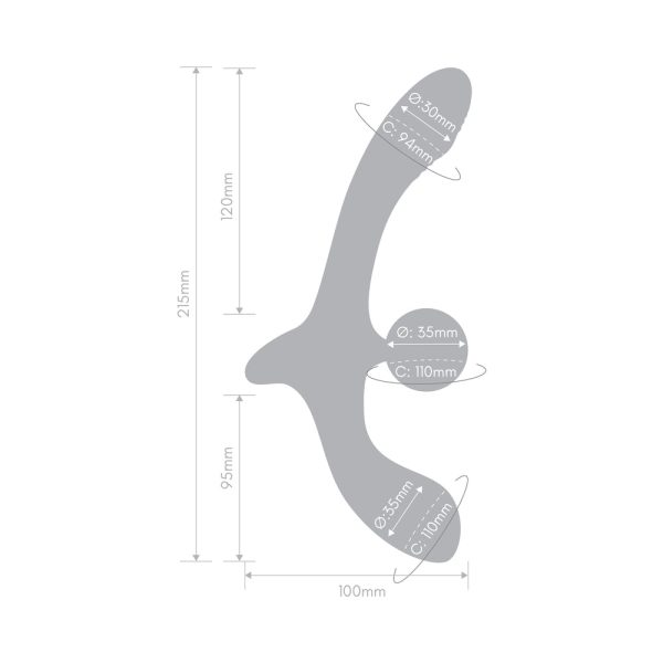Together Double Tap Dual-Ended Vibrating Strapless Strap-on - Image 9