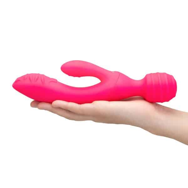 Together Tri Delight Dual-Ended Triple Stim Wand & Rabbit Vibrator - Image 8