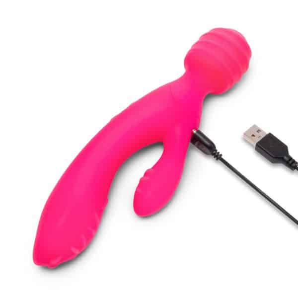 Together Tri Delight Dual-Ended Triple Stim Wand & Rabbit Vibrator - Image 9