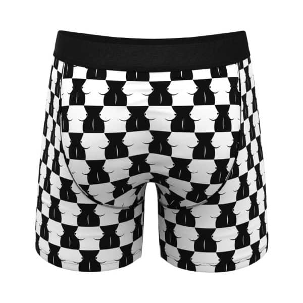 Shinesty The Chest Mate Checkered Ball Hammock Pouch Underwear with Fly M - Image 3