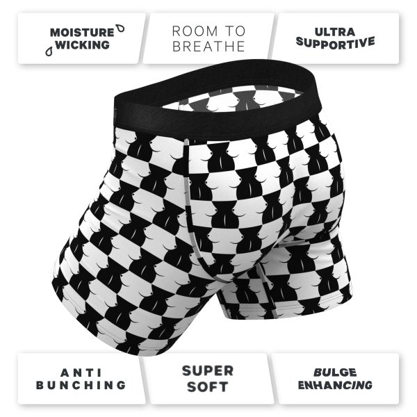 Shinesty The Chest Mate Checkered Ball Hammock Pouch Underwear with Fly M - Image 5