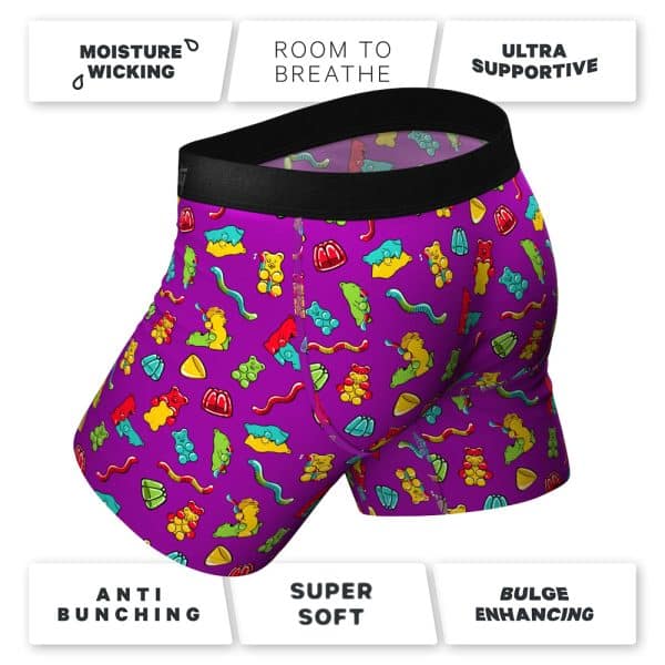 Shinesty The Naughty Bears Gummy Bear Ball Hammock Pouch Underwear with Fly M - Image 3