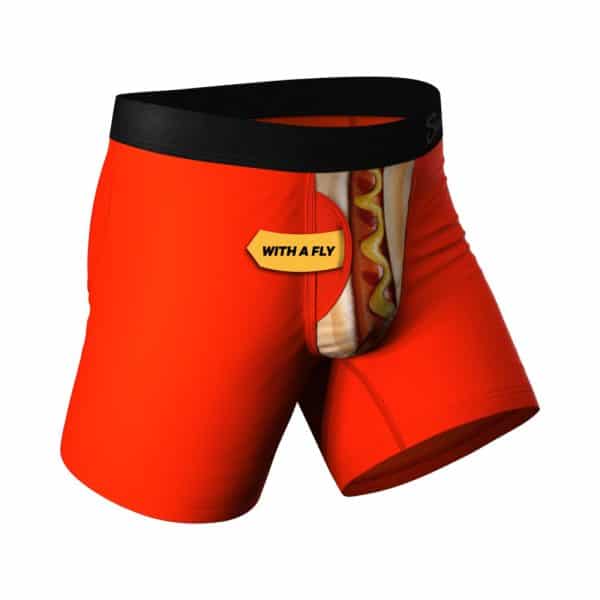 Shinesty The Coney Islands Hot Dog Ball Hammock Pouch Underwear with Fly 2XL - Image 2