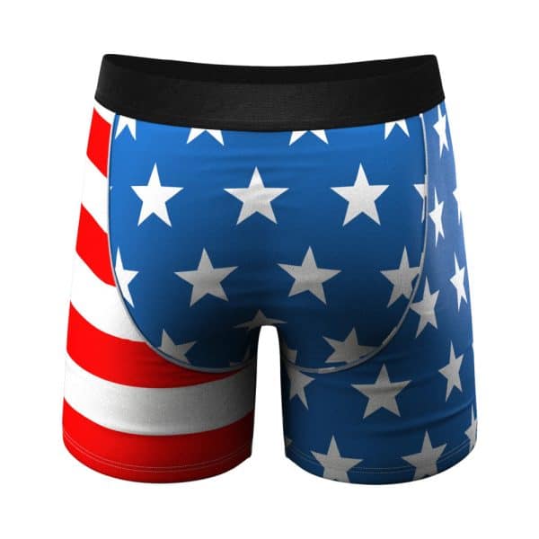Shinesty The Mascot American Flag Ball Hammock Pouch Underwear with Fly L - Image 3