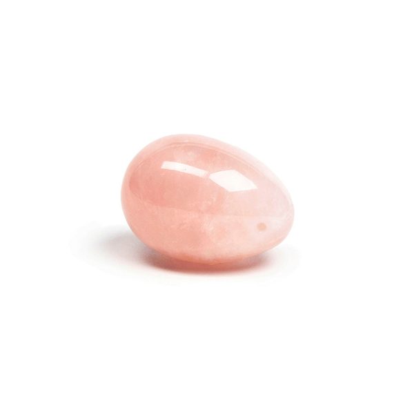Chakrubs Heart Yoni Egg Rose Quartz (drilled) - Image 2