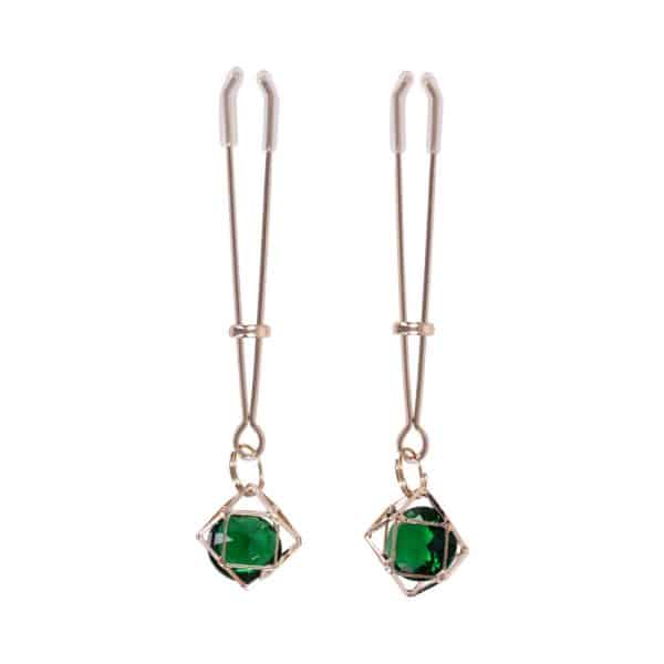 Sportsheets Sex & Mischief Indica Crystal Nipple Clips - Image 2