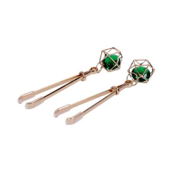 Sportsheets Sex & Mischief Indica Crystal Nipple Clips - Image 4