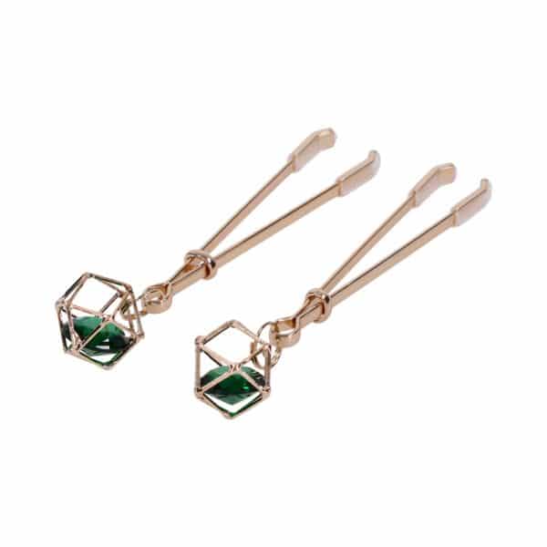 Sportsheets Sex & Mischief Indica Crystal Nipple Clips - Image 5