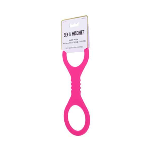 Sportsheets Sex & Mischief Small Hot Pink Silicone Cuffs - Image 9