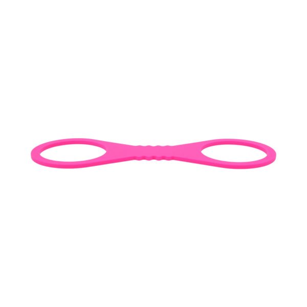 Sportsheets Sex & Mischief Large Hot Pink Silicone Cuffs - Image 3