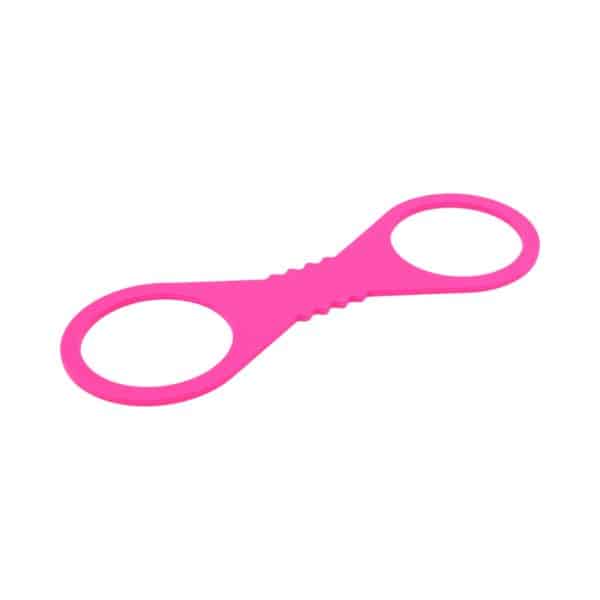 Sportsheets Sex & Mischief Large Hot Pink Silicone Cuffs - Image 4