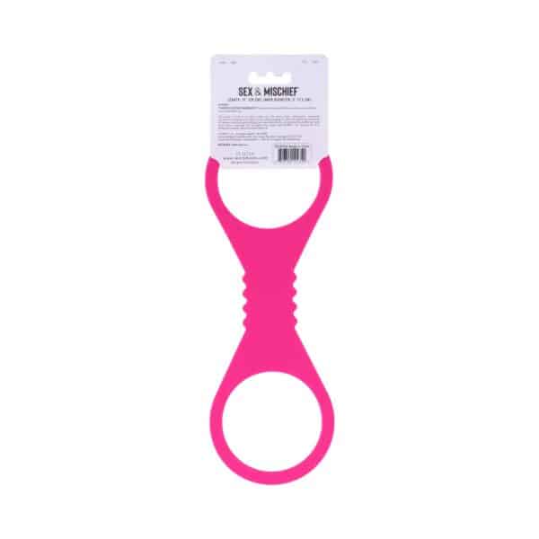 Sportsheets Sex & Mischief Large Hot Pink Silicone Cuffs - Image 9
