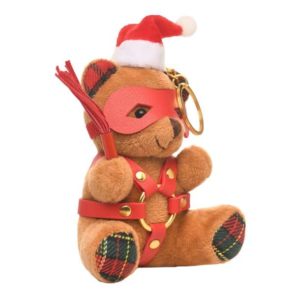 Master Series Holiday Bondage Bear Keychain Brown - Image 2