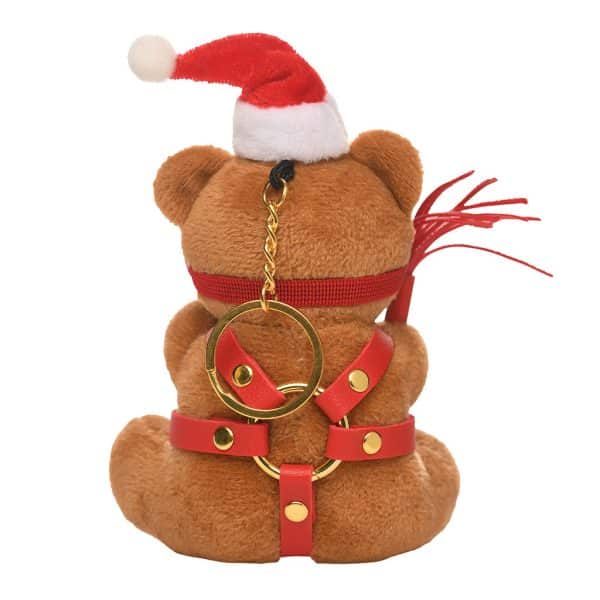 Master Series Holiday Bondage Bear Keychain Brown - Image 3