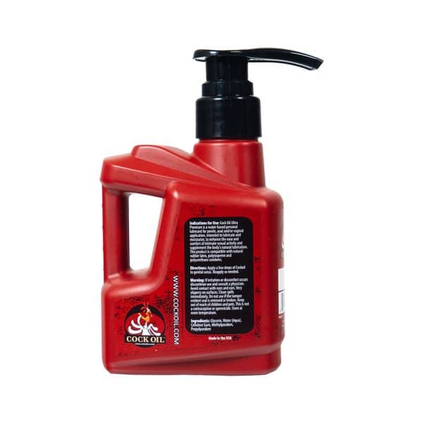 Cock Oil Water-Based Lubricant Plastic Bottle with Pump Top 10 oz. - Image 4