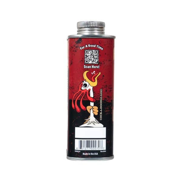 Cock Oil Water-Based Lubricant Metal Can with Inner Plastic Liner 9 oz. - Image 2